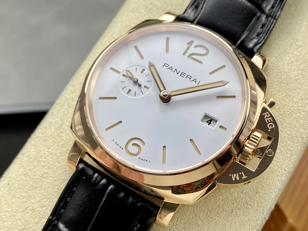 CBD Factory Panerai Luminor Due 42mm White Dial Rose Gold Plated Smooth Bezel (PAM01336) 1:1 Super Clone – DDP.900 Movement ZipUp 361
